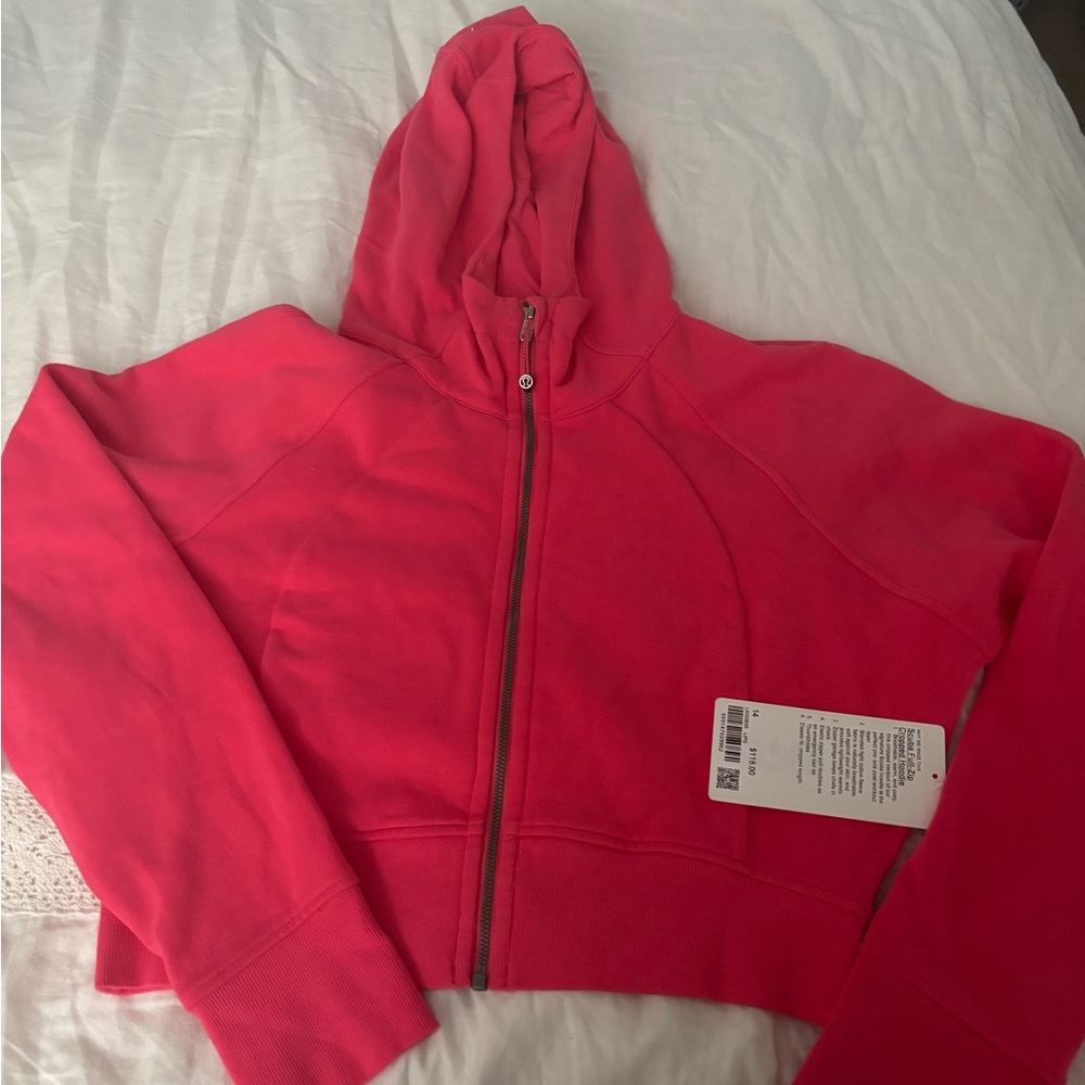 Scuba full-zip Cropped hoodie - Picture 5 of 6